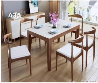 T08高级长方桌，胡桃色  1.35米带炉一桌四椅650元，现货11套。 - 深圳28生活网 sz.28life.com